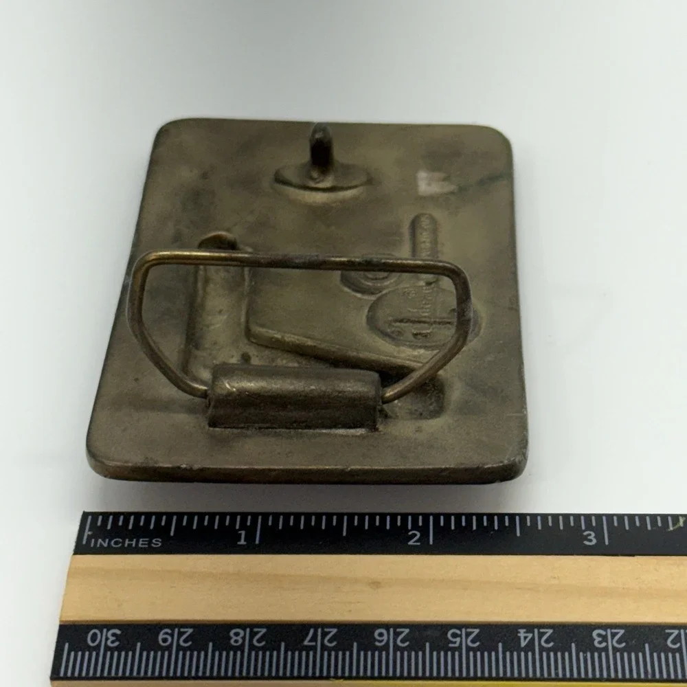 VTG Adezy Denver Brass Walther P.38 Belt Buckle‎ Americana WW2 9mm Memorabilia